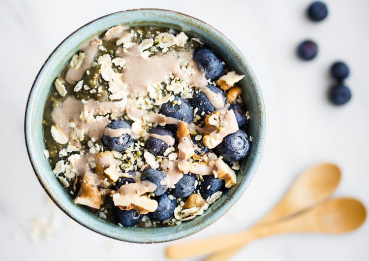 Chocolate Blueberry Overnight Oats | Plant-Based Recipes by Ashley Madden