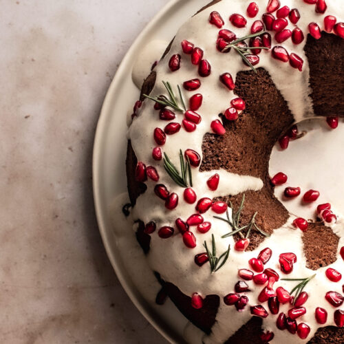 Christmas Snowflake Bundt Cake - Gluten Free, Dairy Free Recipe