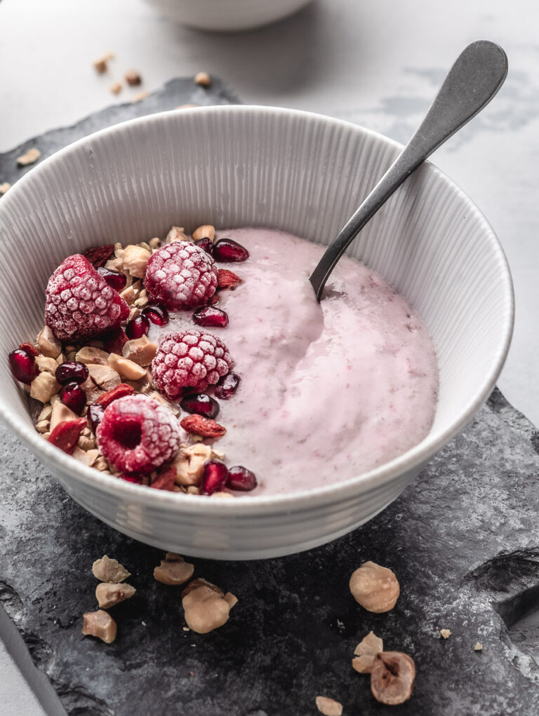 Raw Raspberry Buckwheat Bowl | Plant-Based Recipes by Ashley Madden