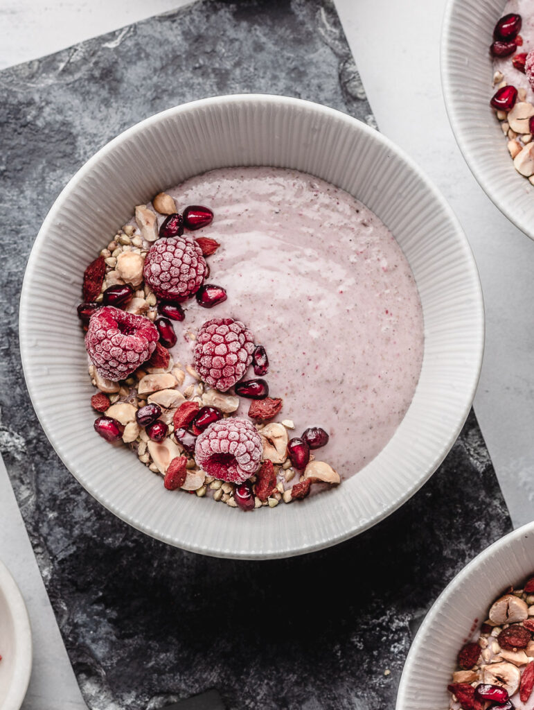 Raw Raspberry Buckwheat Bowl | Plant-Based Recipes by Ashley Madden