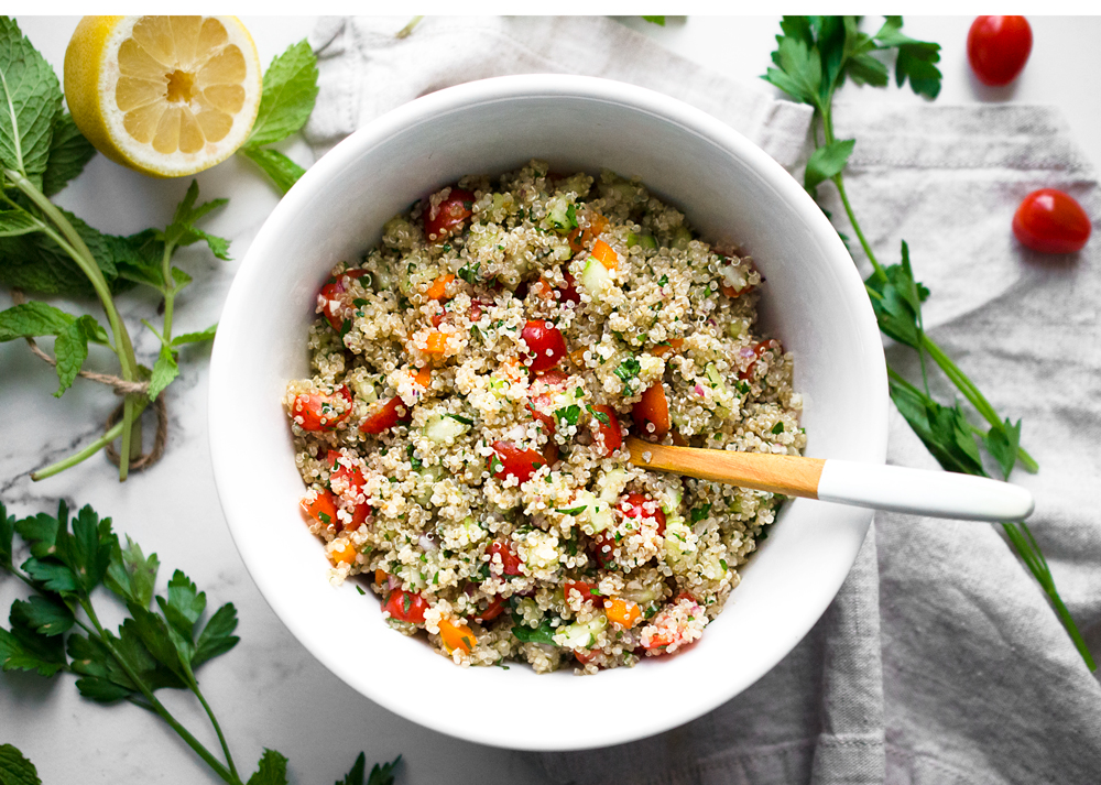 Oil-Free Quinoa Tabbouleh | Plant-Based Recipes by Ashley Madden
