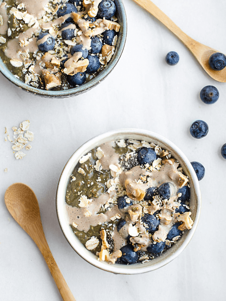 Chocolate Blueberry Overnight Oats | Plant-Based Recipes by Ashley Madden