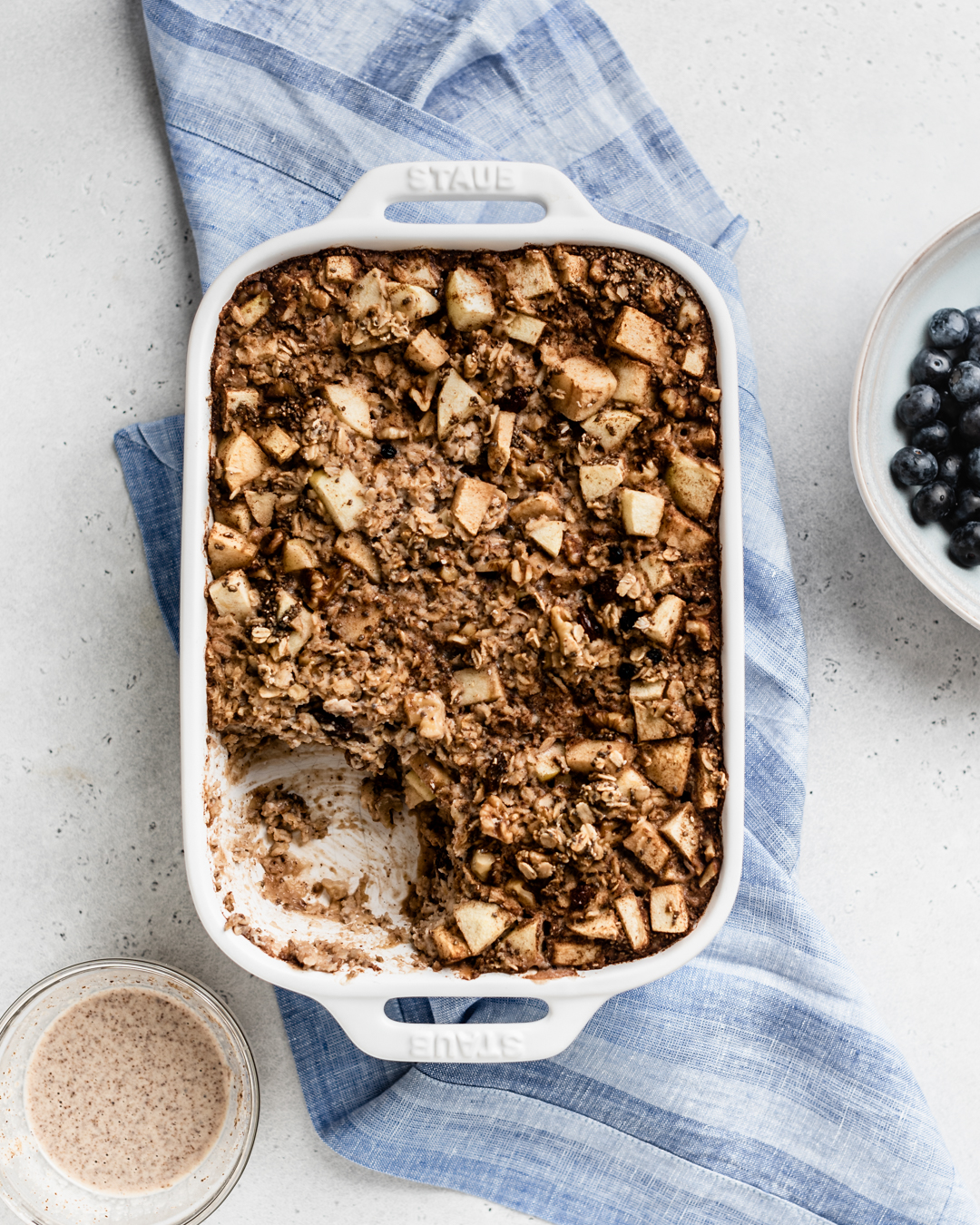 Oatmeal Breakfast Casserole PlantBased Recipes by Ashley Madden