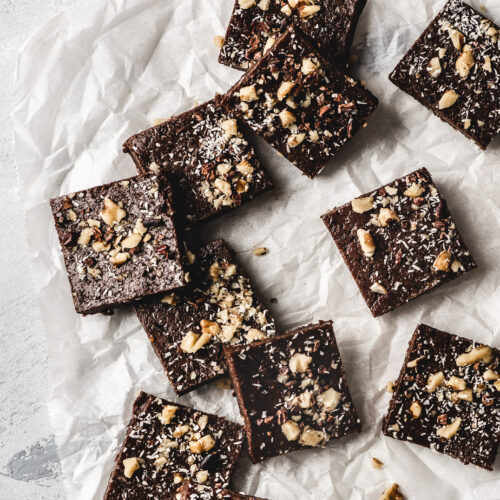 raw walnut brownies