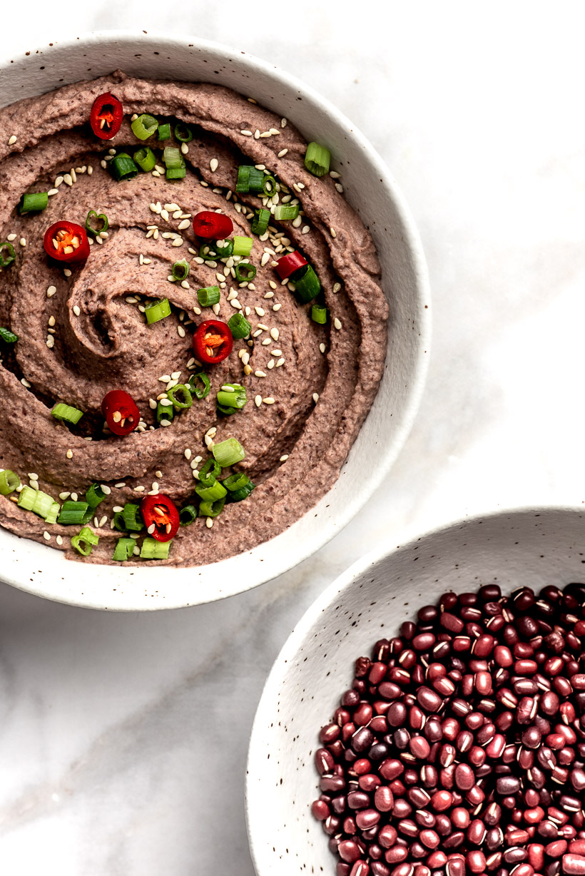 Adzuki Bean Hummus PlantBased Recipes by Ashley Madden