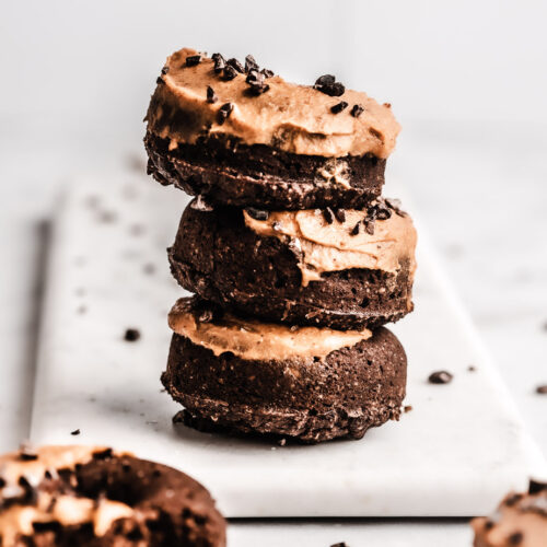 baked vegan chocolate donut