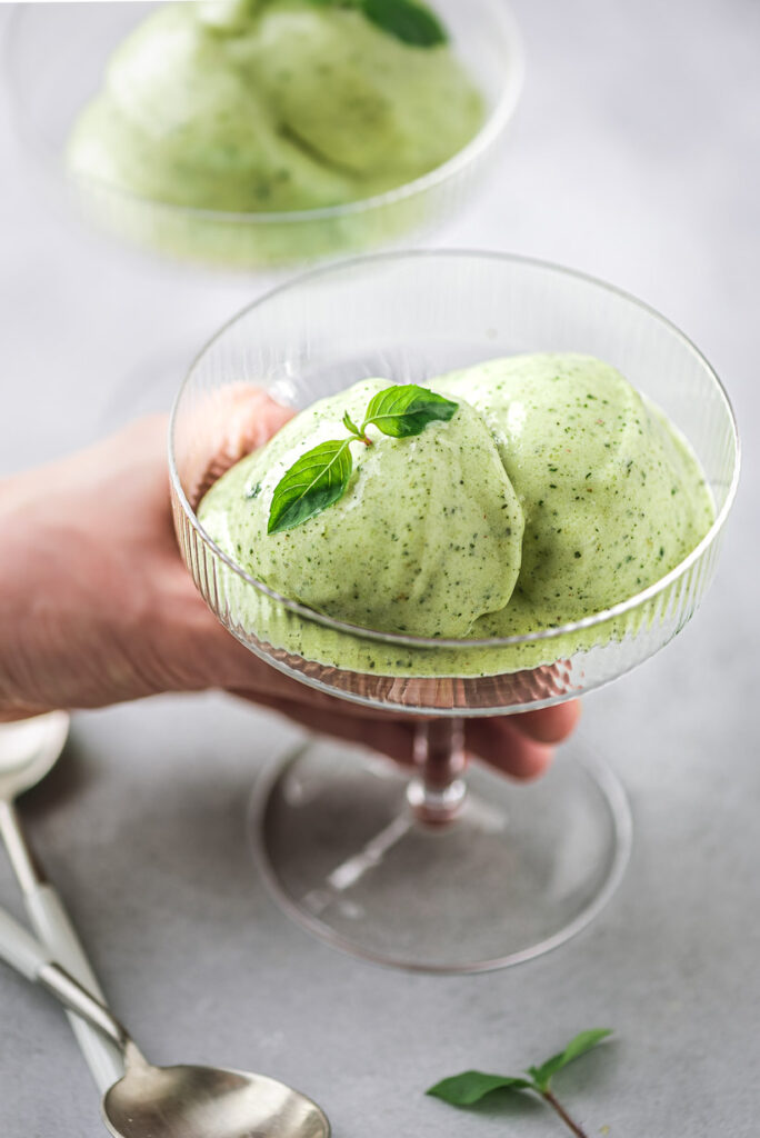 Pineapple Basil Sorbet Plant Based Recipes by Ashley Madden