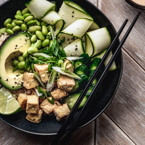 vegan poke bowl